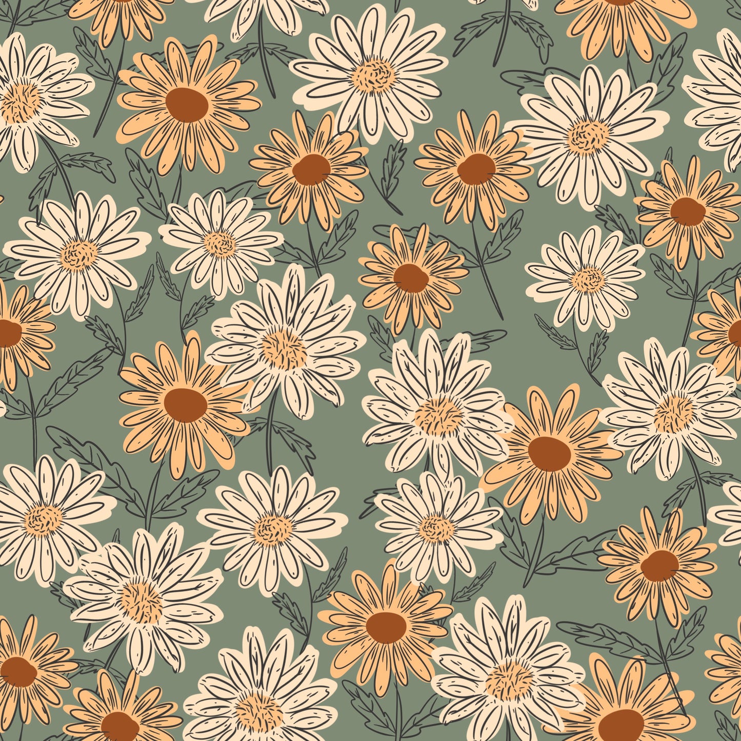 Fall Daisy Leggings